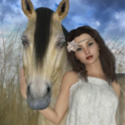 freetoedit woman girl horse wheat ircwheatfield
