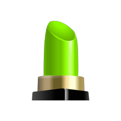 lime neongreen green greenlipstick lipstickemoji freetoedit