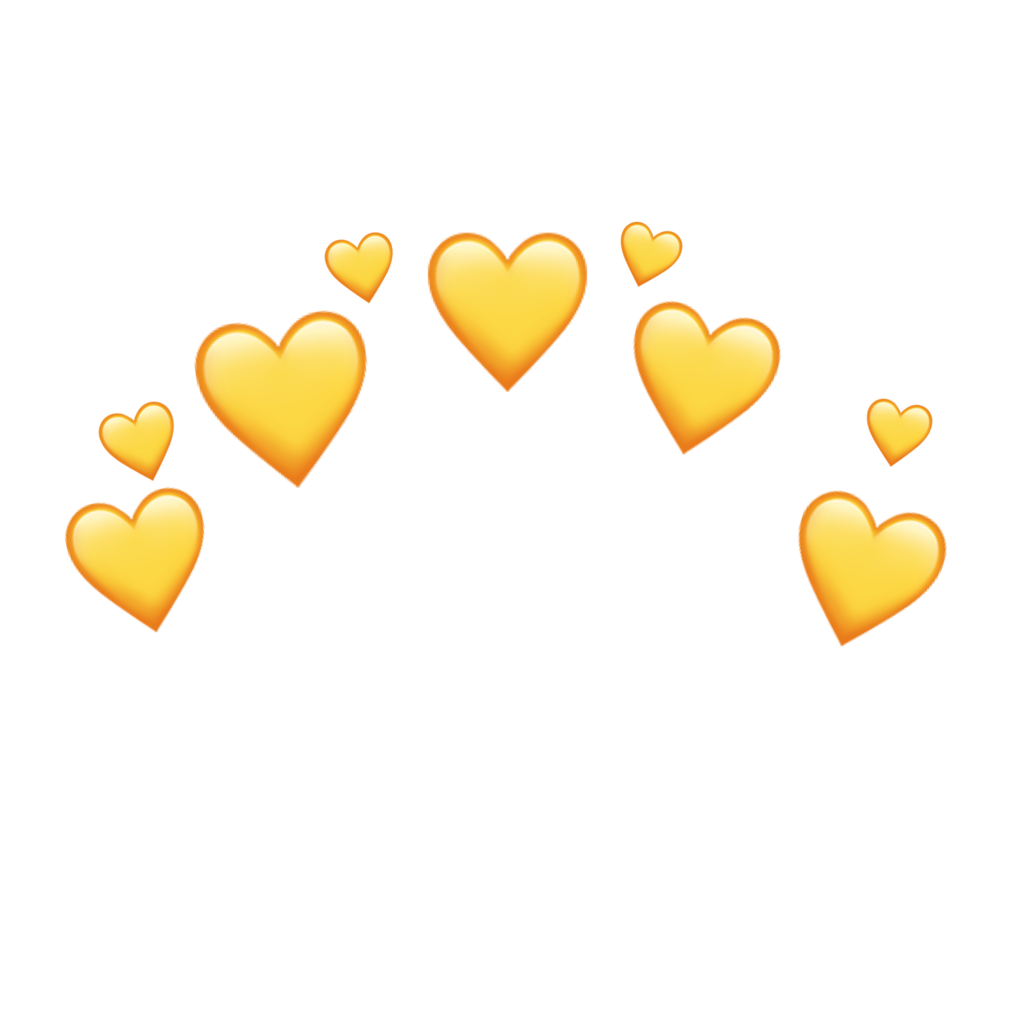 yellow heart crown emoji 308543554019211 by @smolsoftvibes.