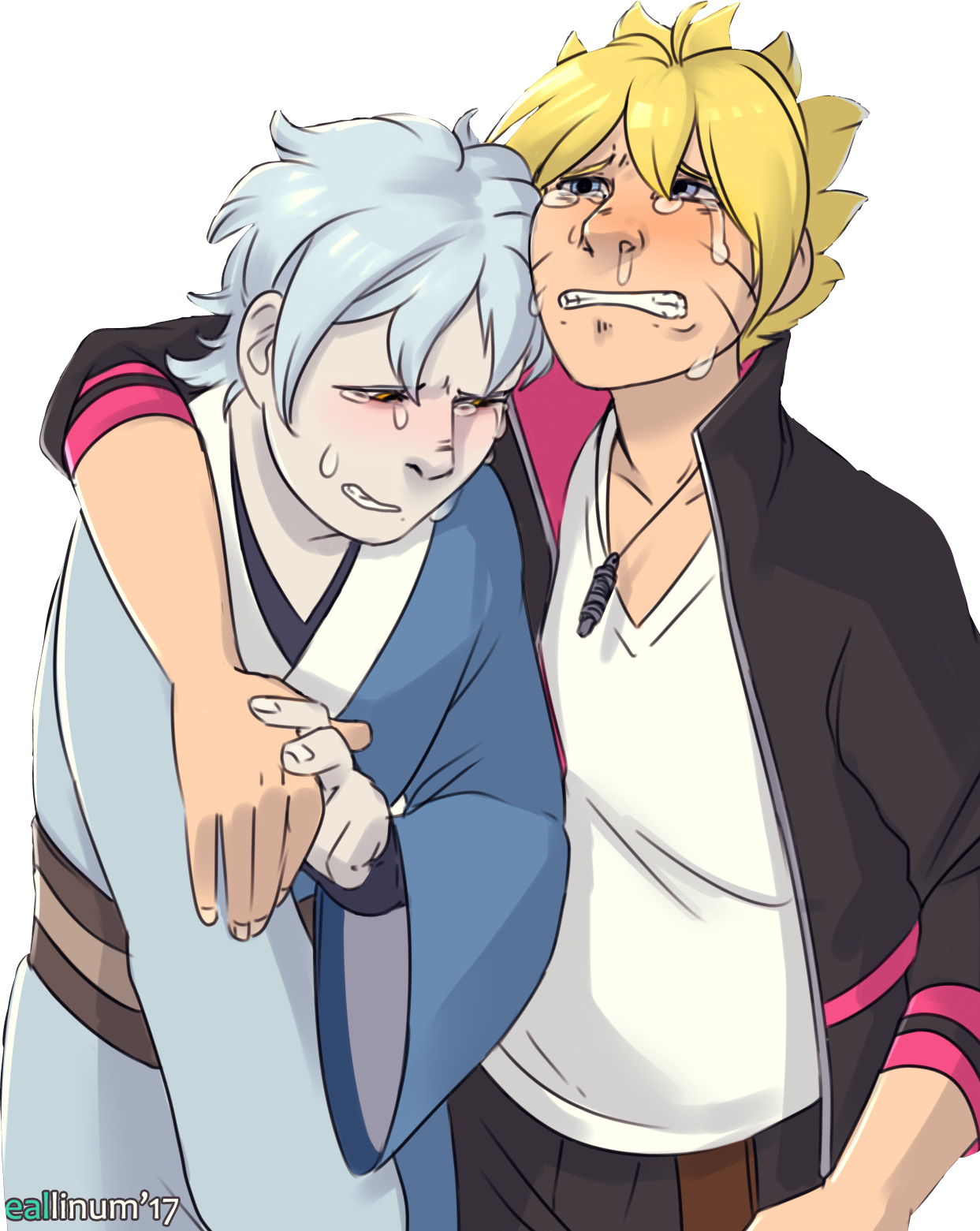 Boruto Uzumaki Borutouzumaki Mitsuki Sticker By Moka Hime