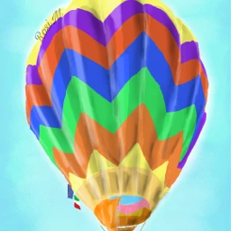 freedom drawing colourful sky fly dchotairballoon