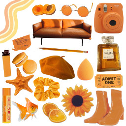 moodboard aestheticboard orange orangeaesthetic freetoedit