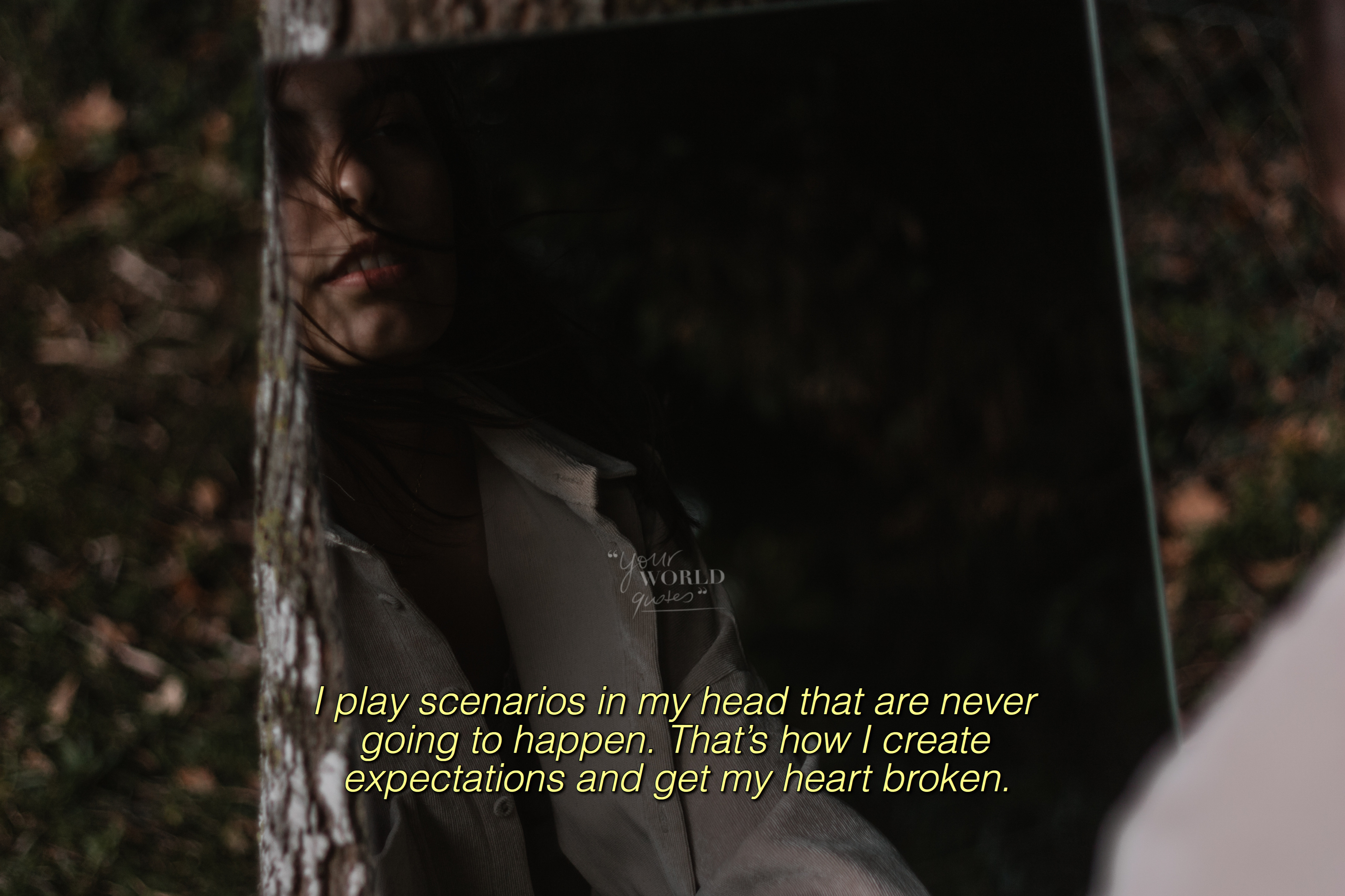 Aesthetic Quotes Sad Heart Broke Image By Ana Cutelo