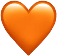 heart orange sticker freetoedit sticker by @morane_vsco