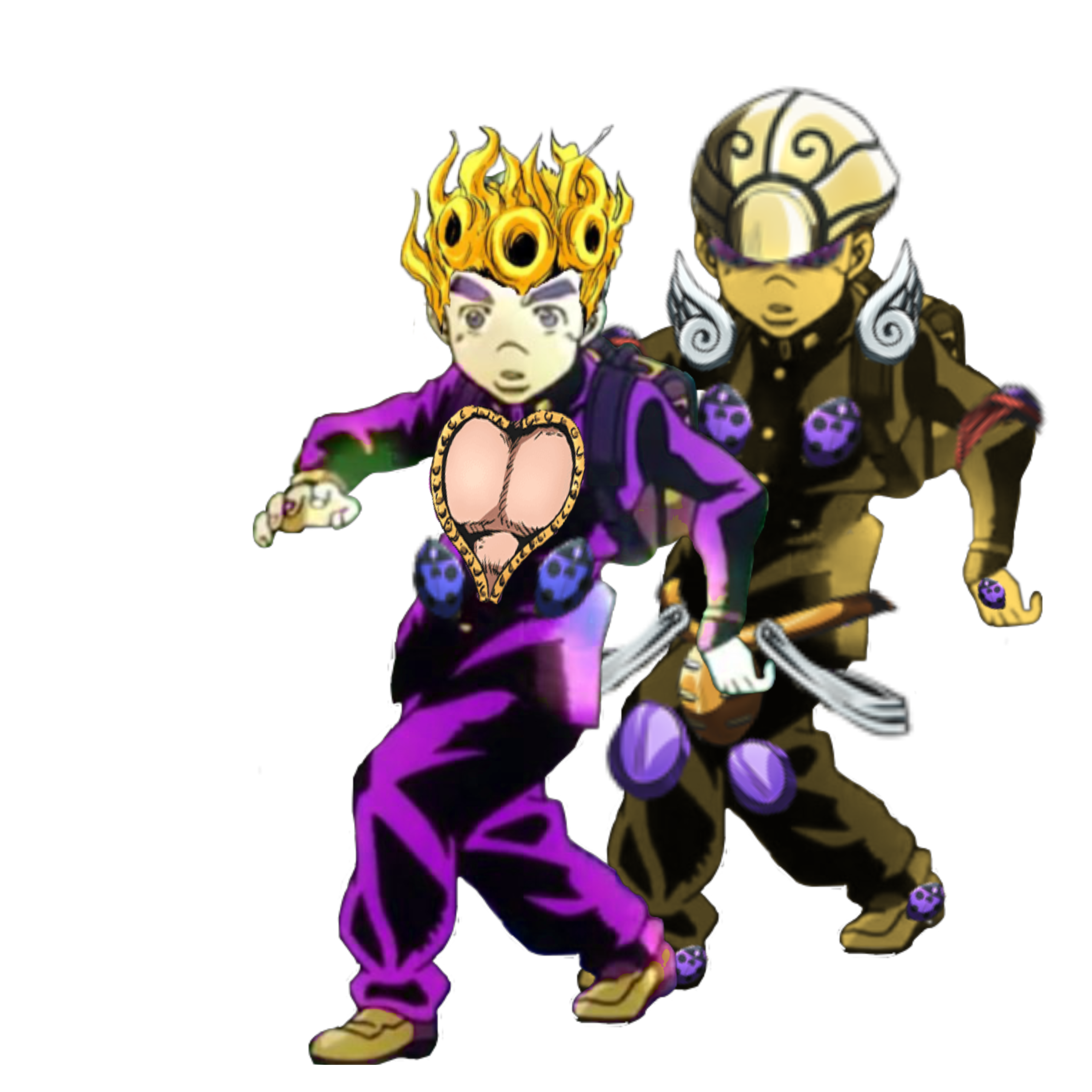 Koichi Koichipose Echoes Giorno Sticker By Ora - giorno vs koichi but its in roblox youtube