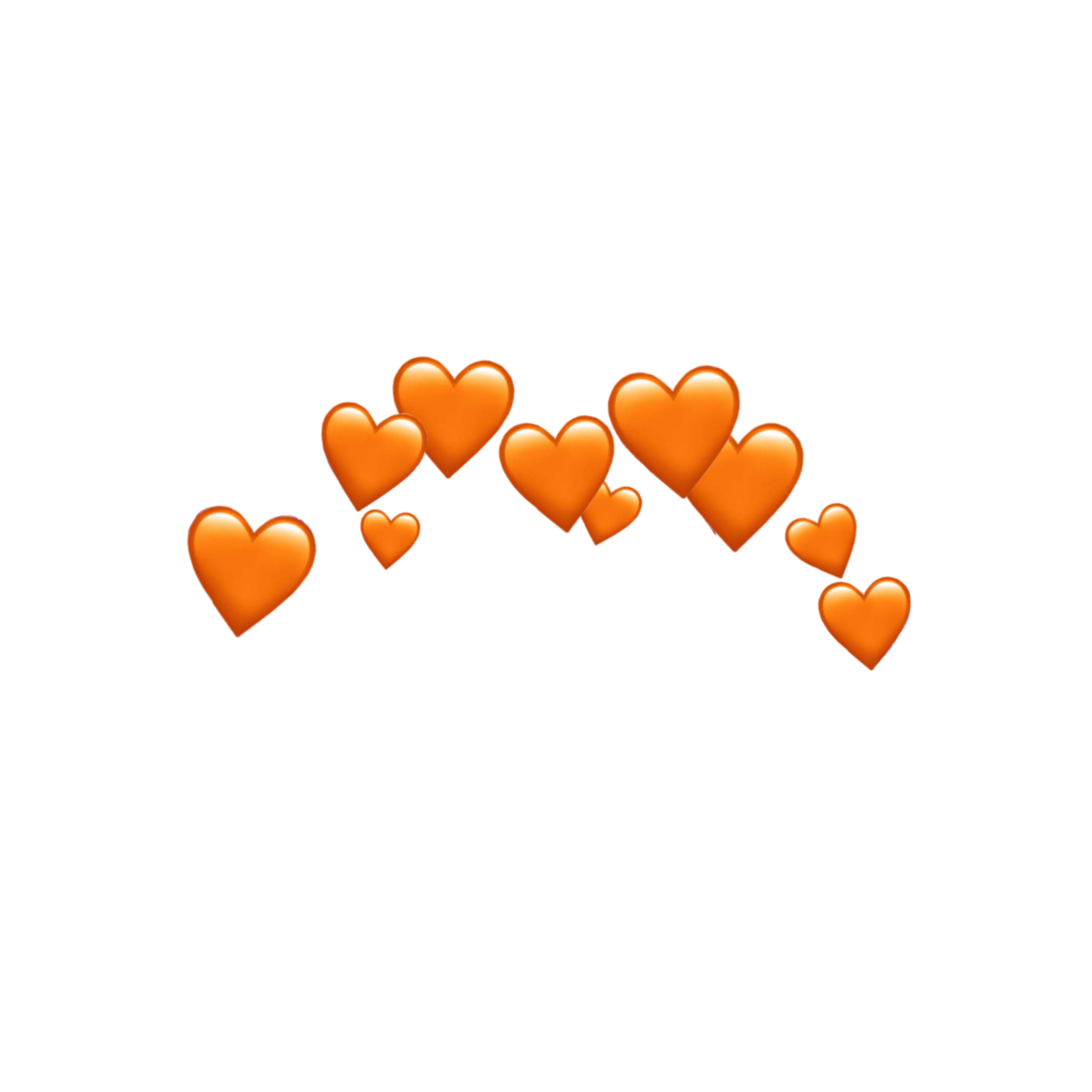 Стикеры в пиксарт. Сердечки (оранжевые). Сердца над головой. Сердечки над головой. Сердечки вокруг головы.