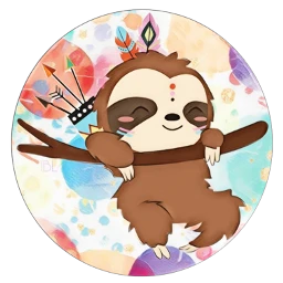 freetoedit sloth cute colorful animal scsloth