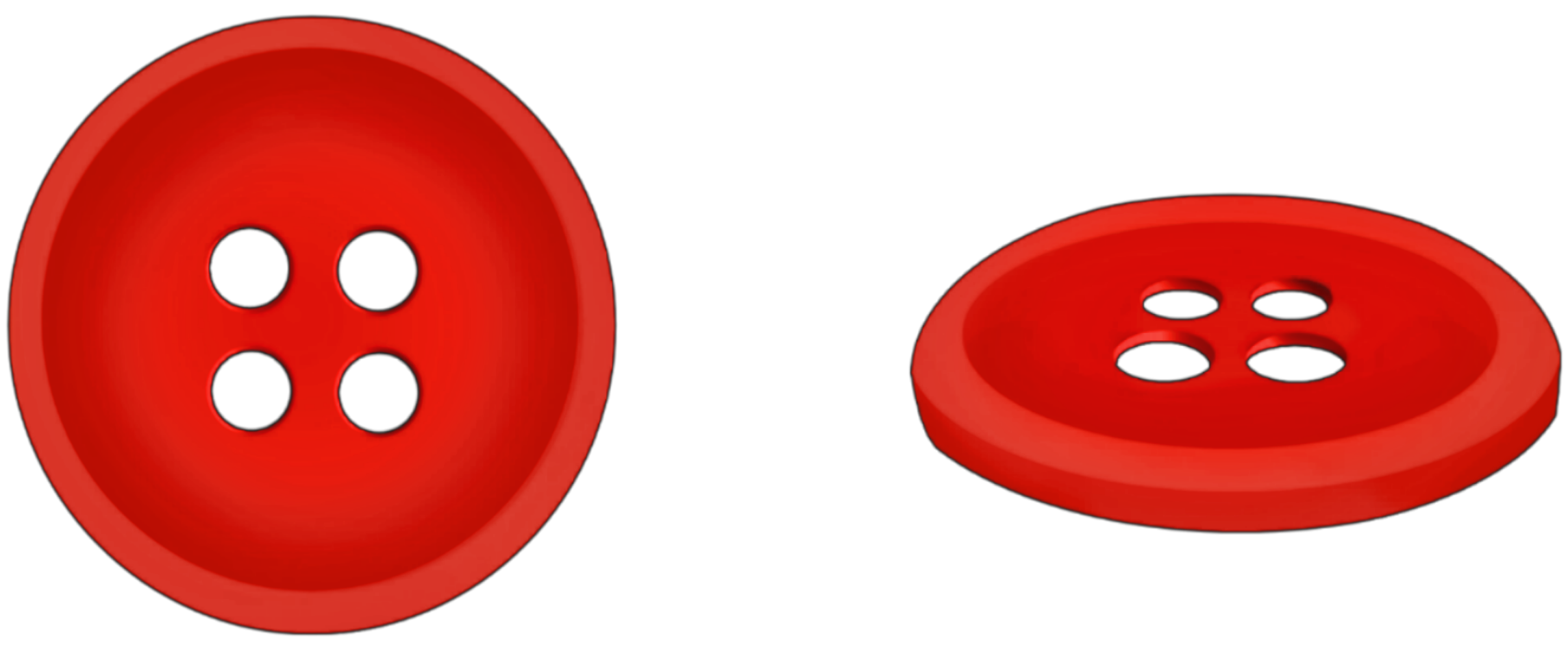 red buttons for sewing