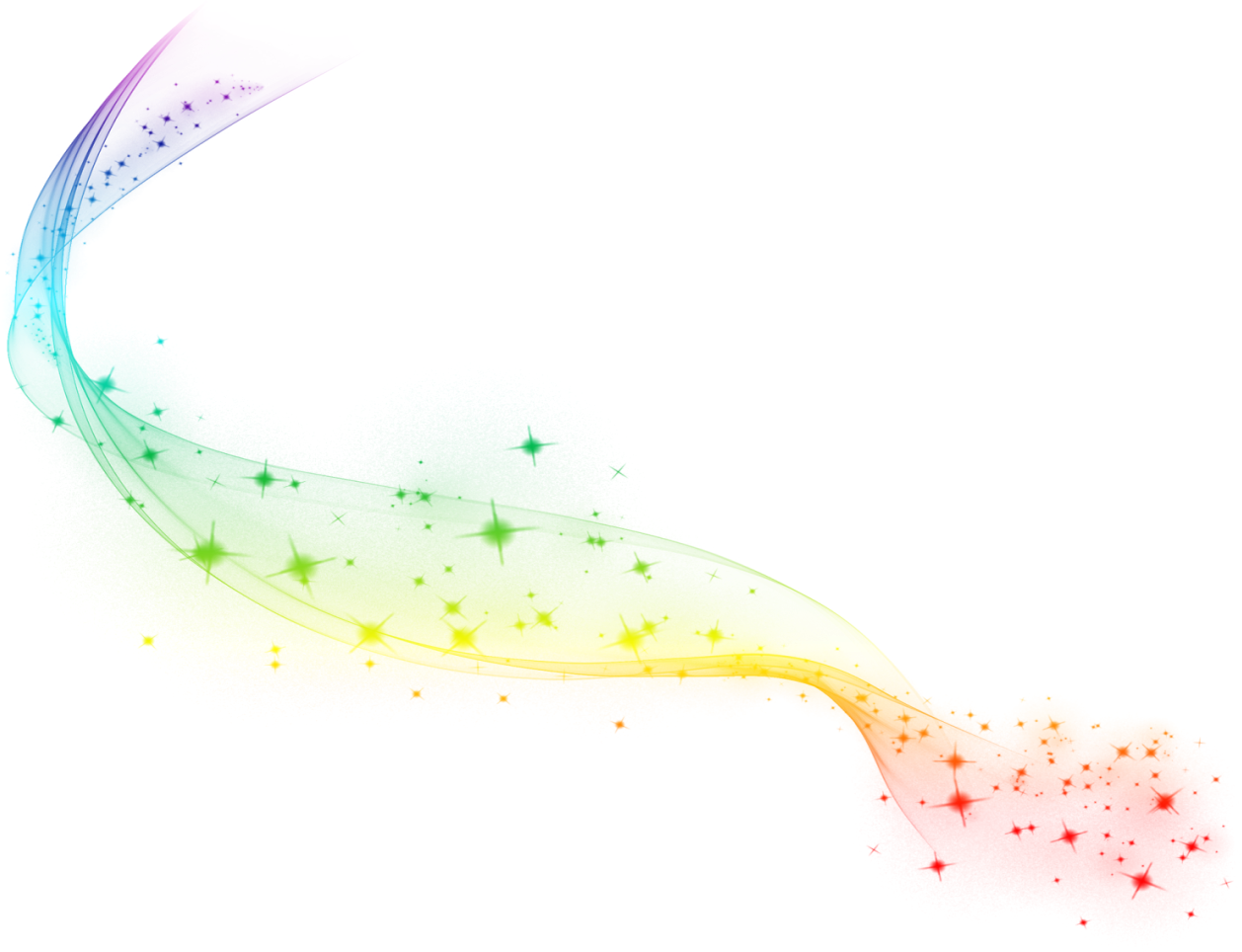 Магия на прозрачном фоне. Звездочки без фона. Детские эффекты. Конфетти клипарт. Цветочная линия на прозрачном фоне.