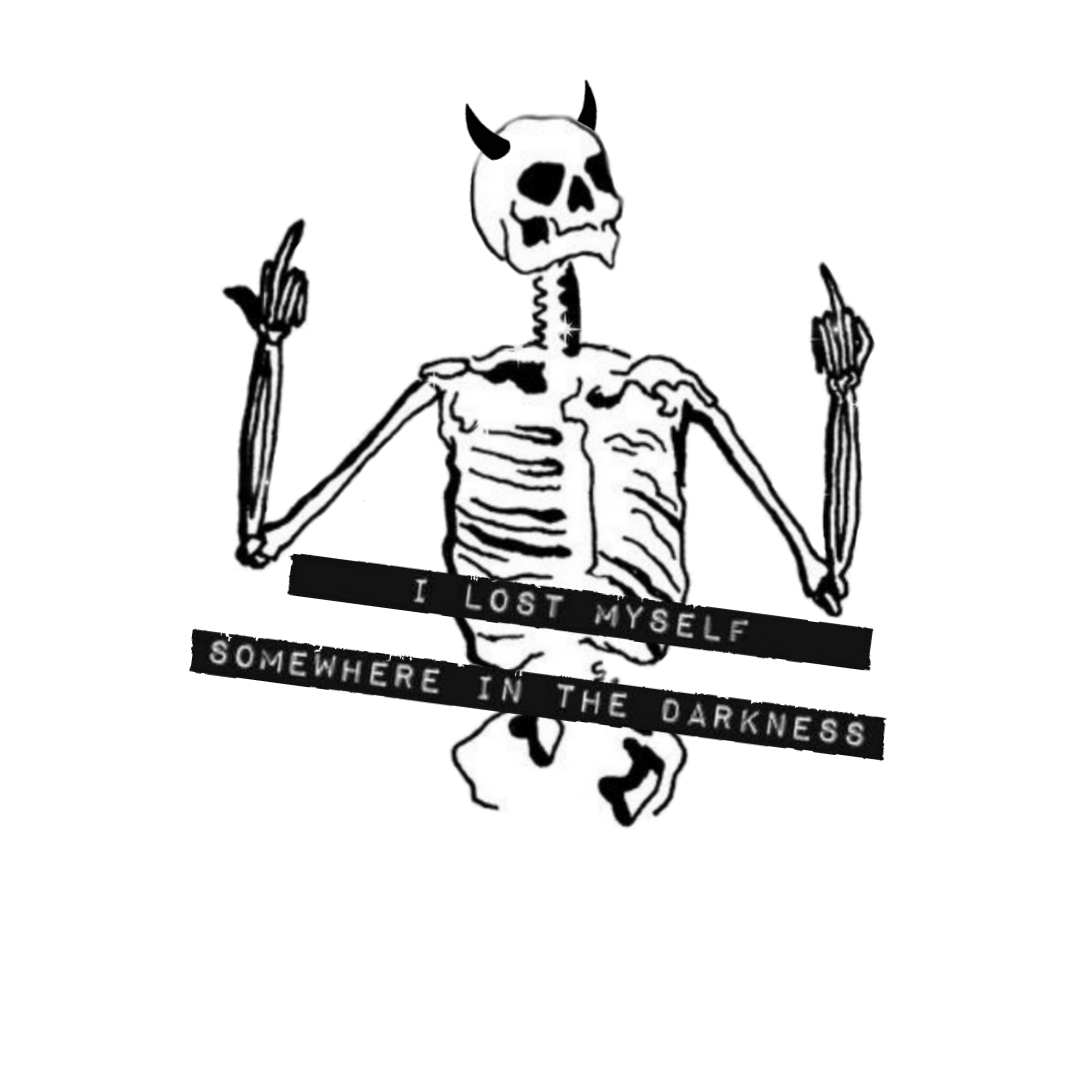 Halloween Aesthetic Skeleton Sticker By Ððð