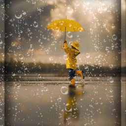 rainy raincoat puddle wet freetoedit ecrainyseason