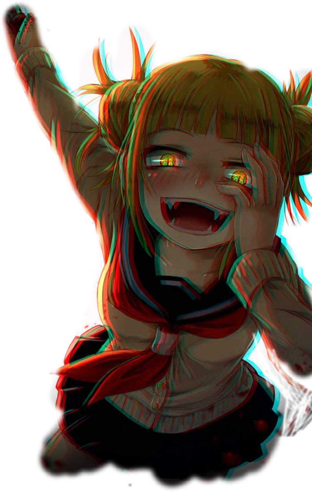 This visual is about bnha toga cute crazy freetoedit #bnha #toga #cute #cra...