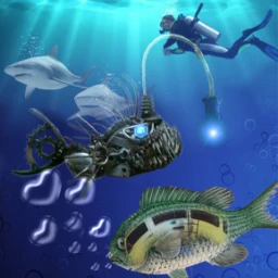 freetoedit deepsea fish remixedcollection remixed ircvintagevan