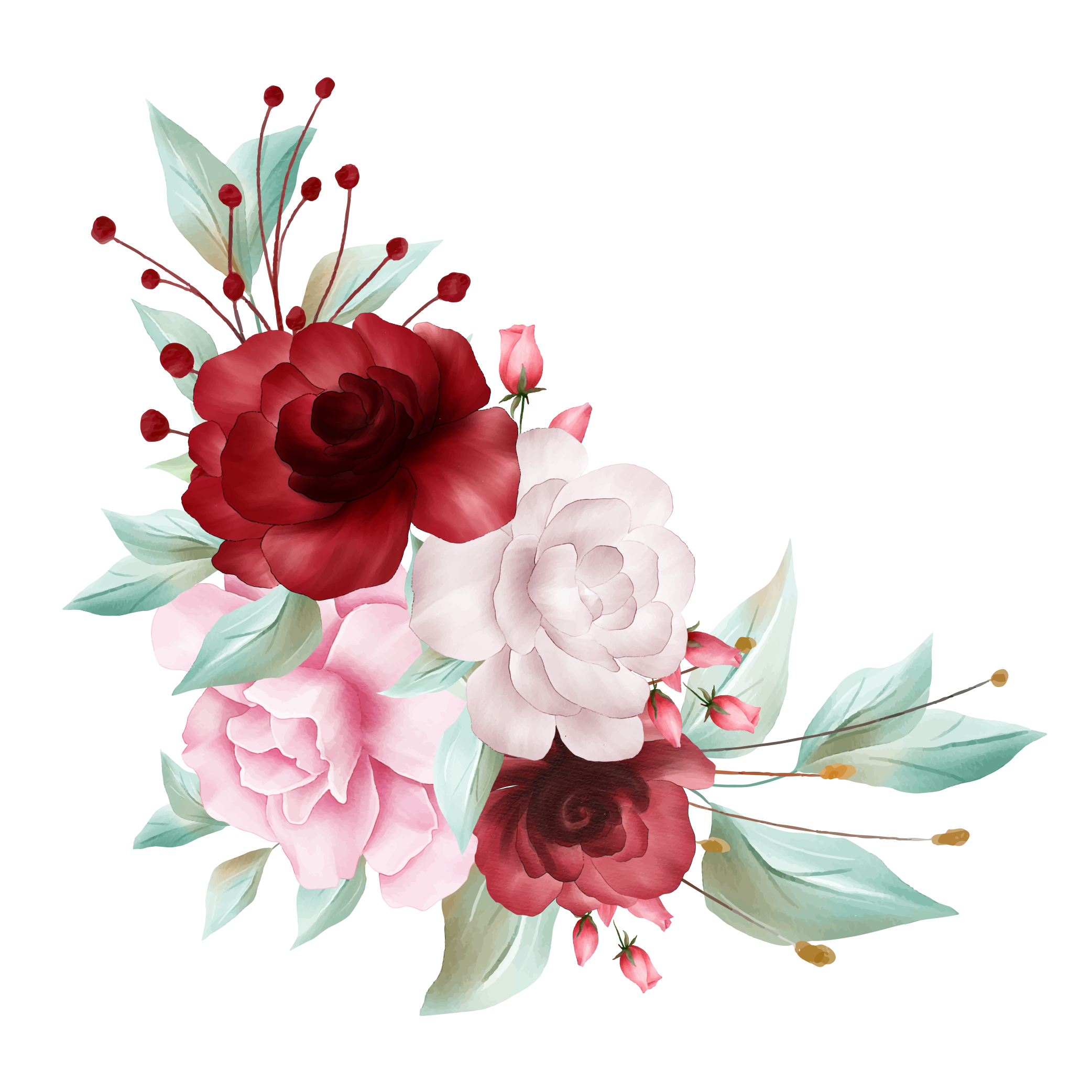 roses flowers flower bouquet sticker by @birdiescreations