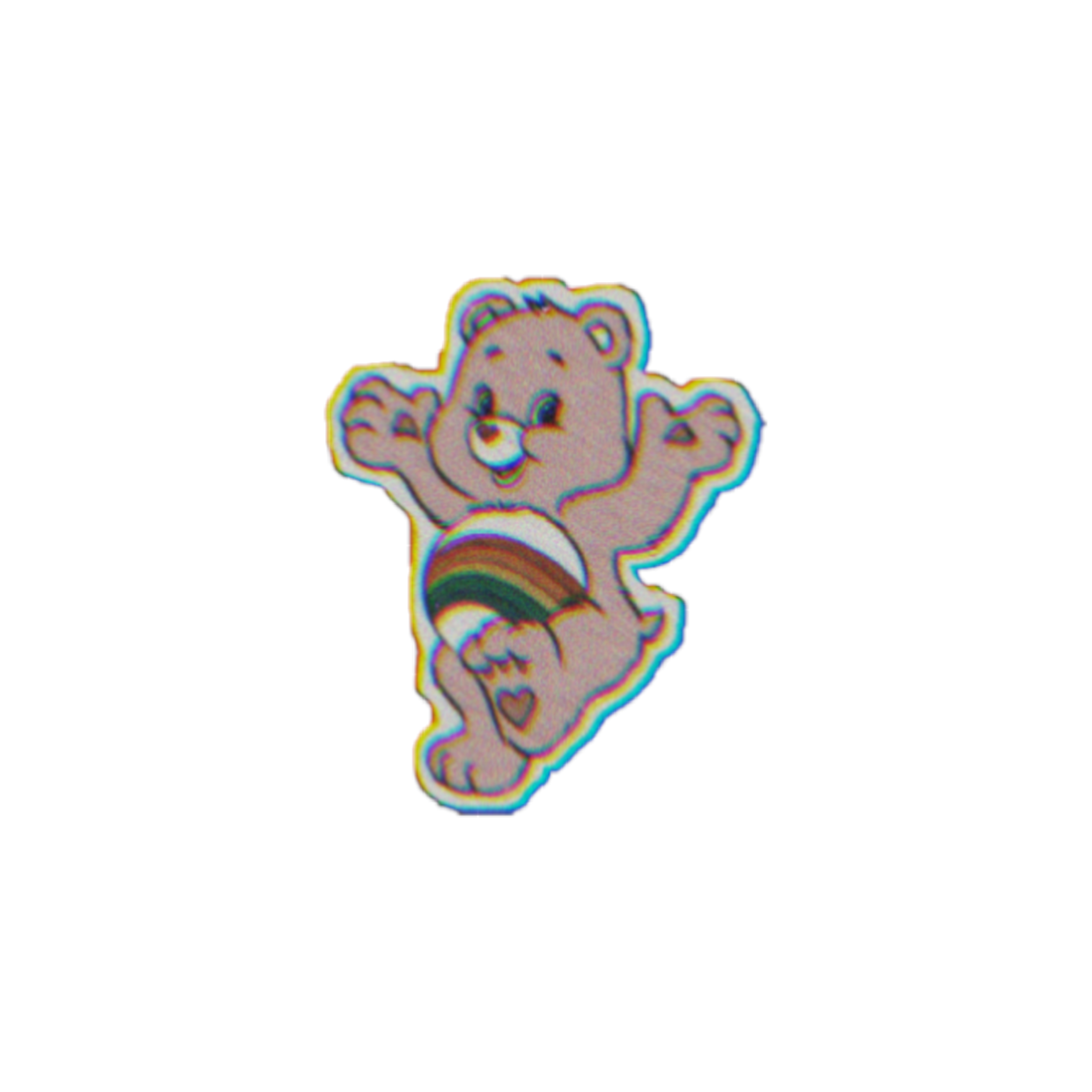sad care bear depressed sticker by m00d_editzz