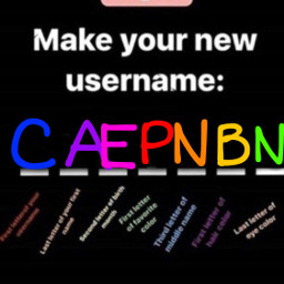 freetoedit ok caepnbn rainbow username
