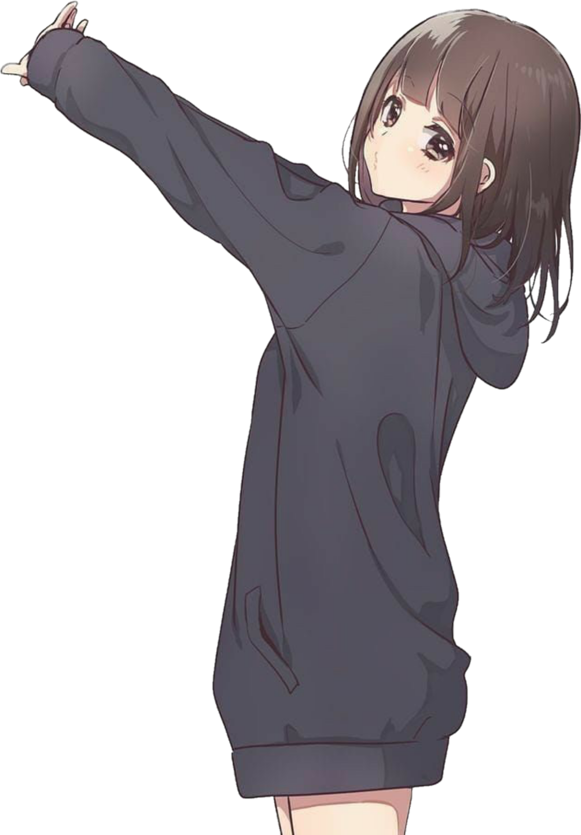 Buy > cute anime girl with hoodie > in stock