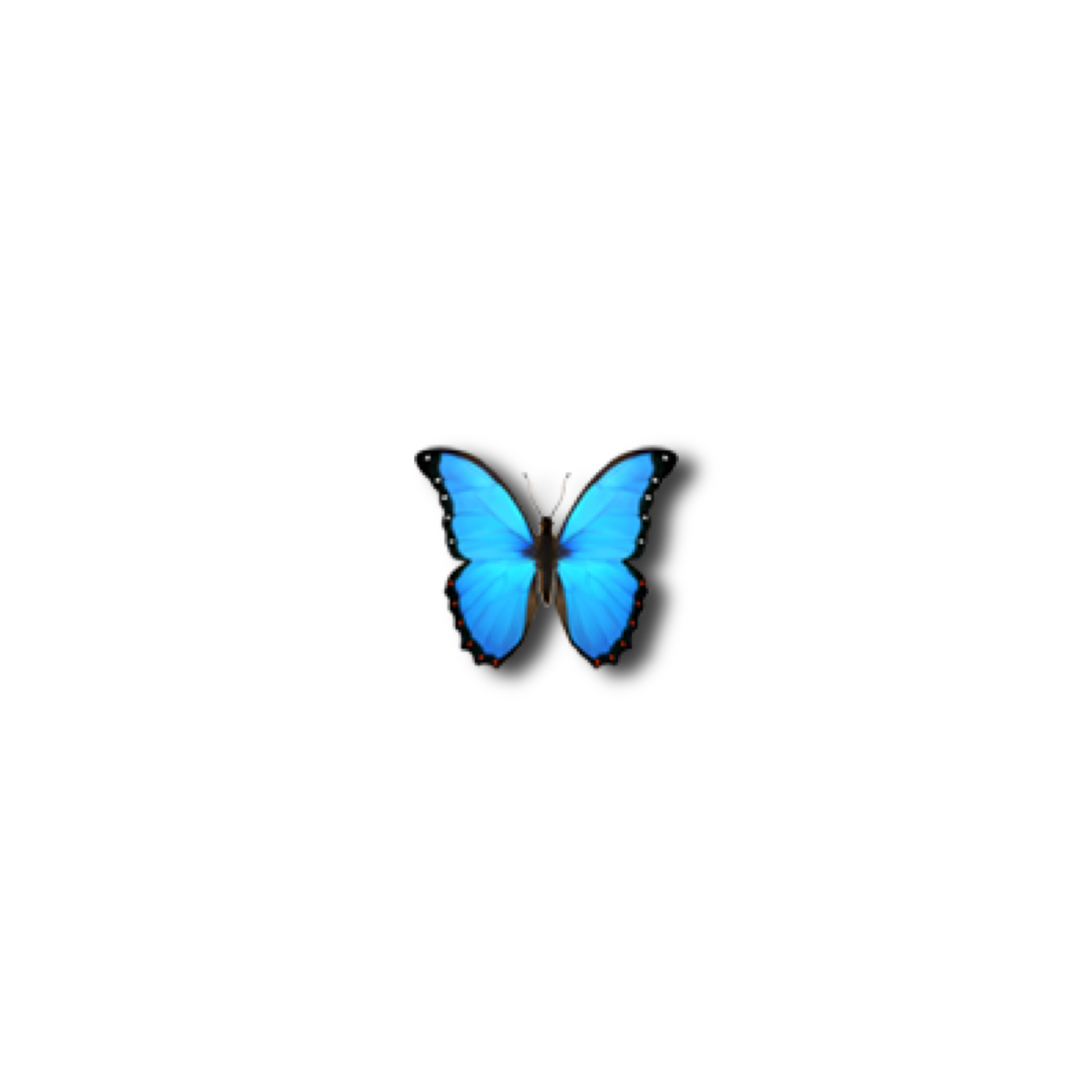 Blue Butterfly Emoji Png | Images and Photos finder