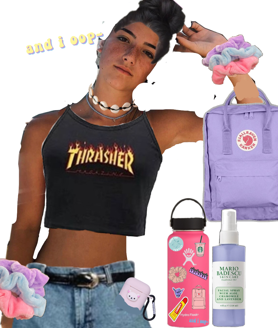 thrasher crop top charli