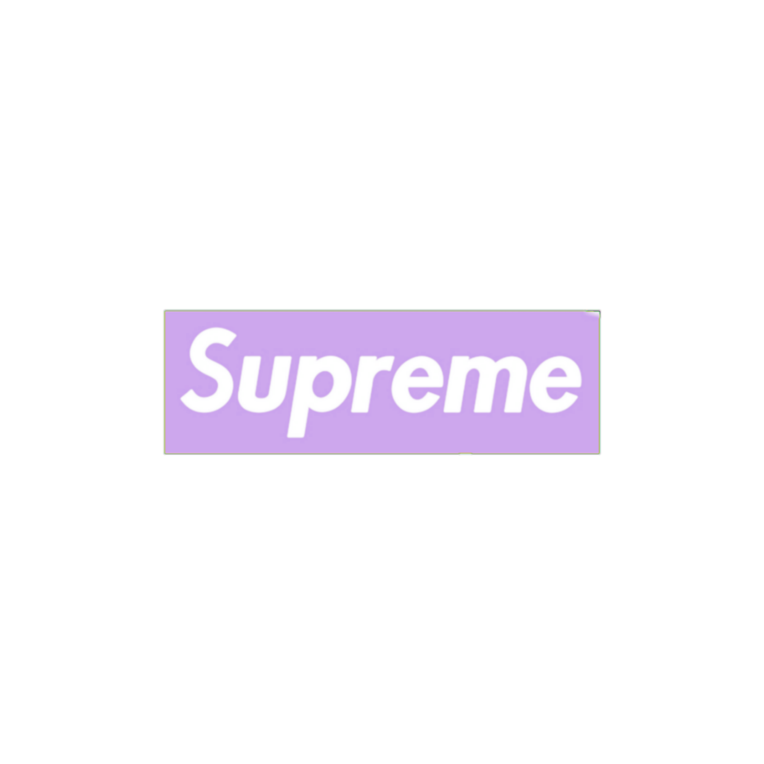 purple supreme sticker