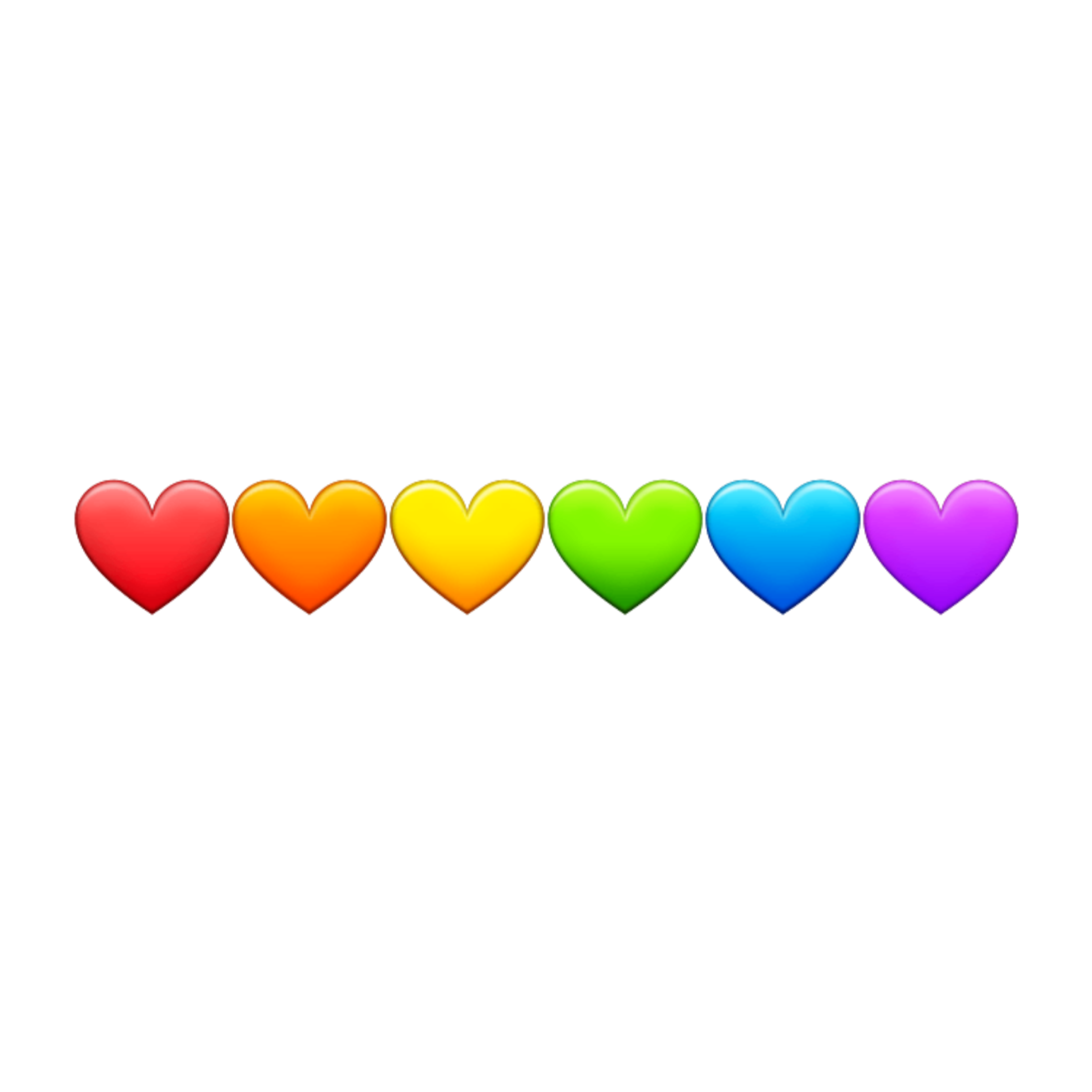 lgbtsupport rainbow hearts emojis sticker by geordiejaguar9