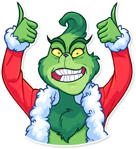 grinch grinchmas merrychristmas sticker by @mercuryrising