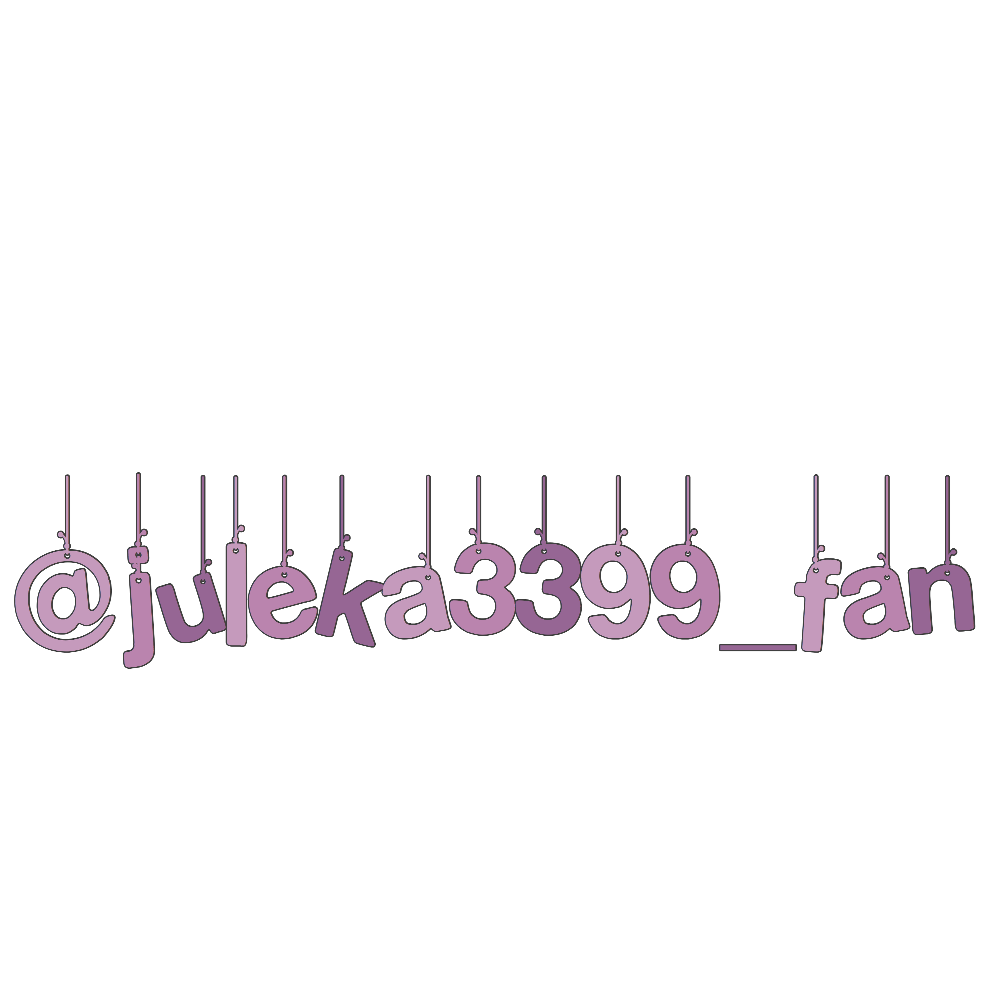 watermark username font juleka sticker by blxssomm