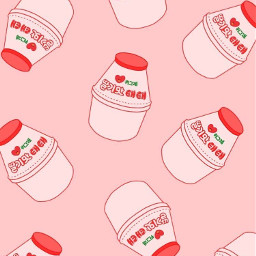 freetoedit strawberry milk background wallpaper