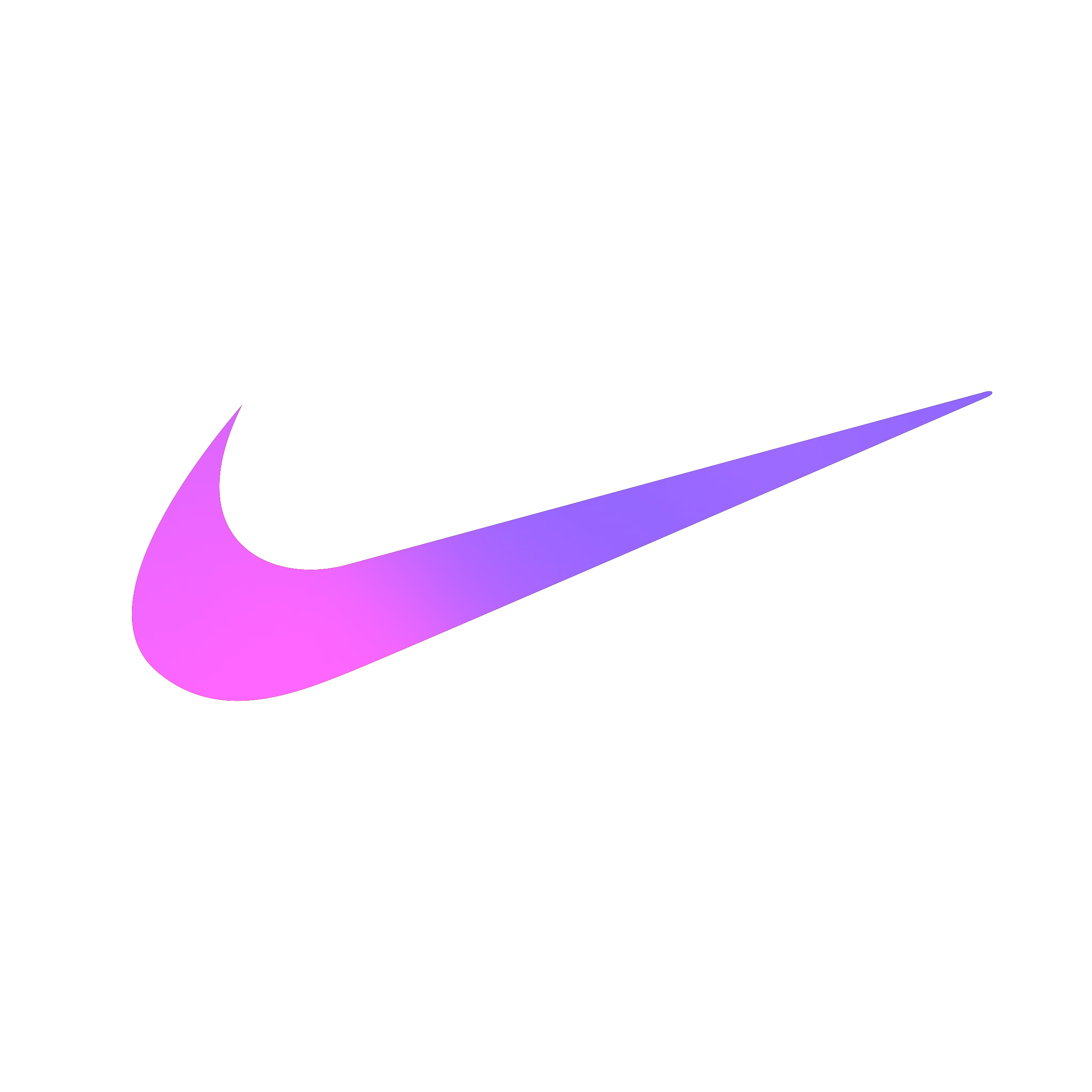 Rainbow Nike Sign Pixel Art Rainbow Nike PNG Image Transparent PNG Free ...