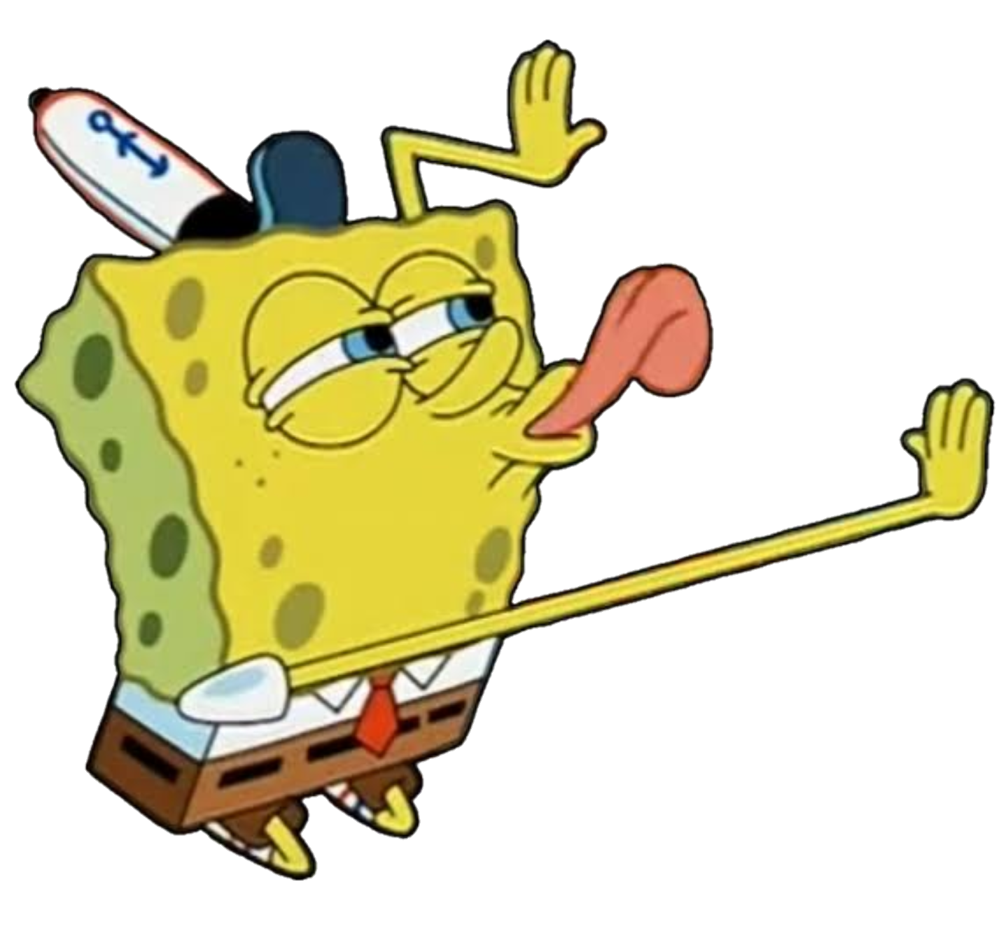 spongebob meme licking freetoedit sticker by @vantaedits.