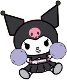 kuromi freetoedit cheer grunge sticker by @chococatwhore