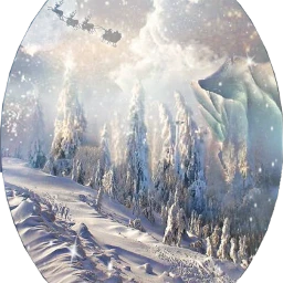 sleigh snow mountains northpole trees freetoedit scsleigh