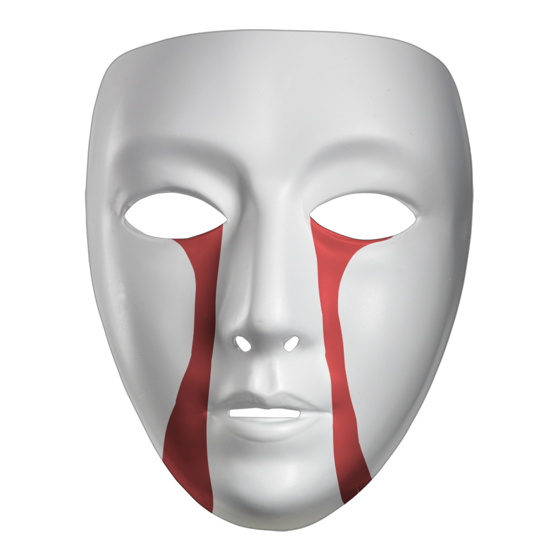 freetoedit mask cry red face [mask sticker by itsjagbir