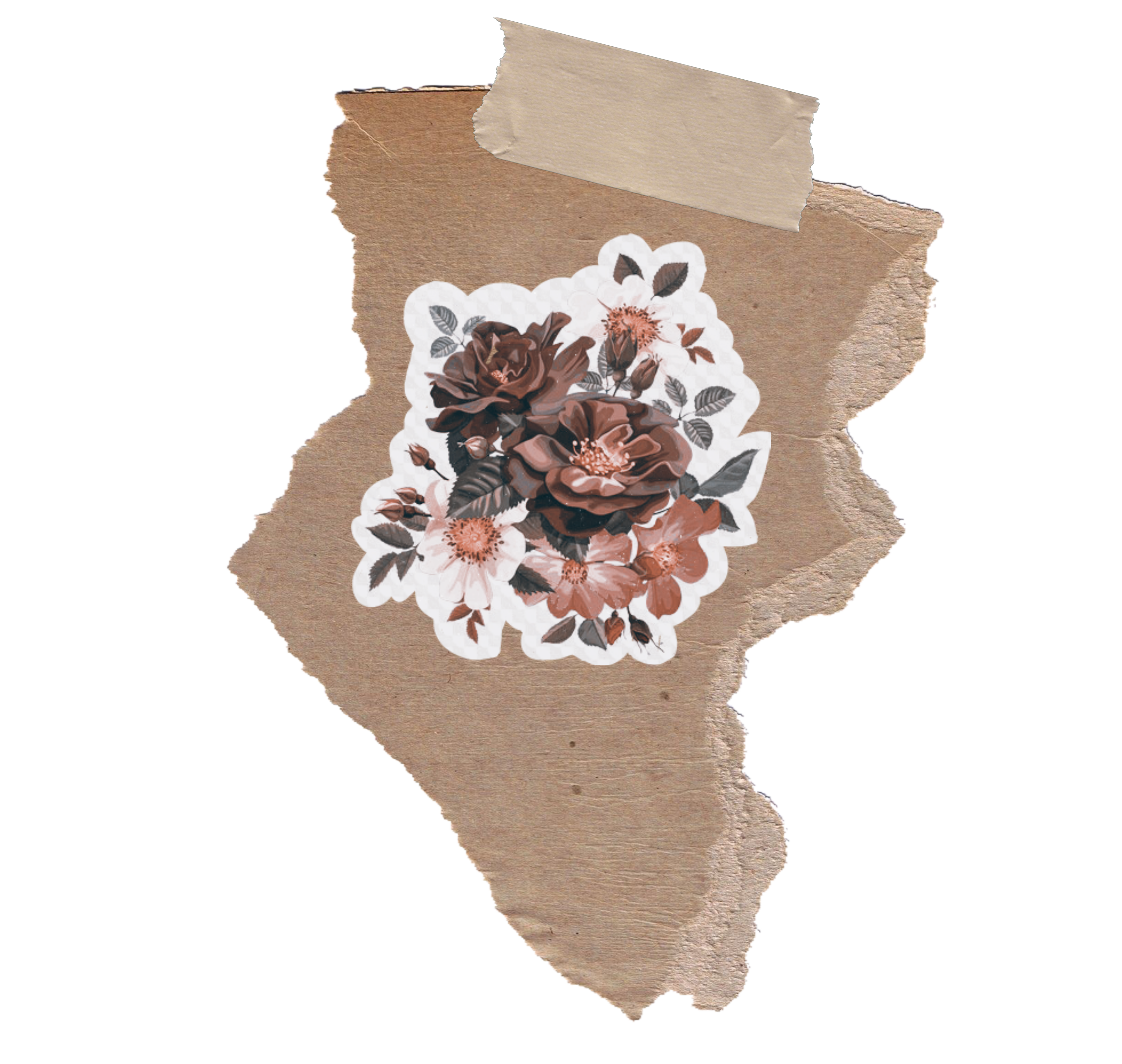 Journal Stickers Brown Aesthetic Stickers Png Draw Lard