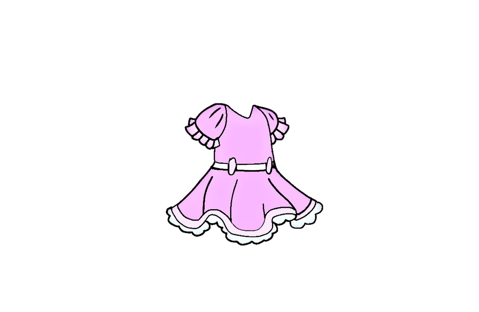 Gacha Life Dress Pink Sticker By ᑌᗯᑌ Gacha Life Dress Pink Sticker By ᑌᗯᑌ