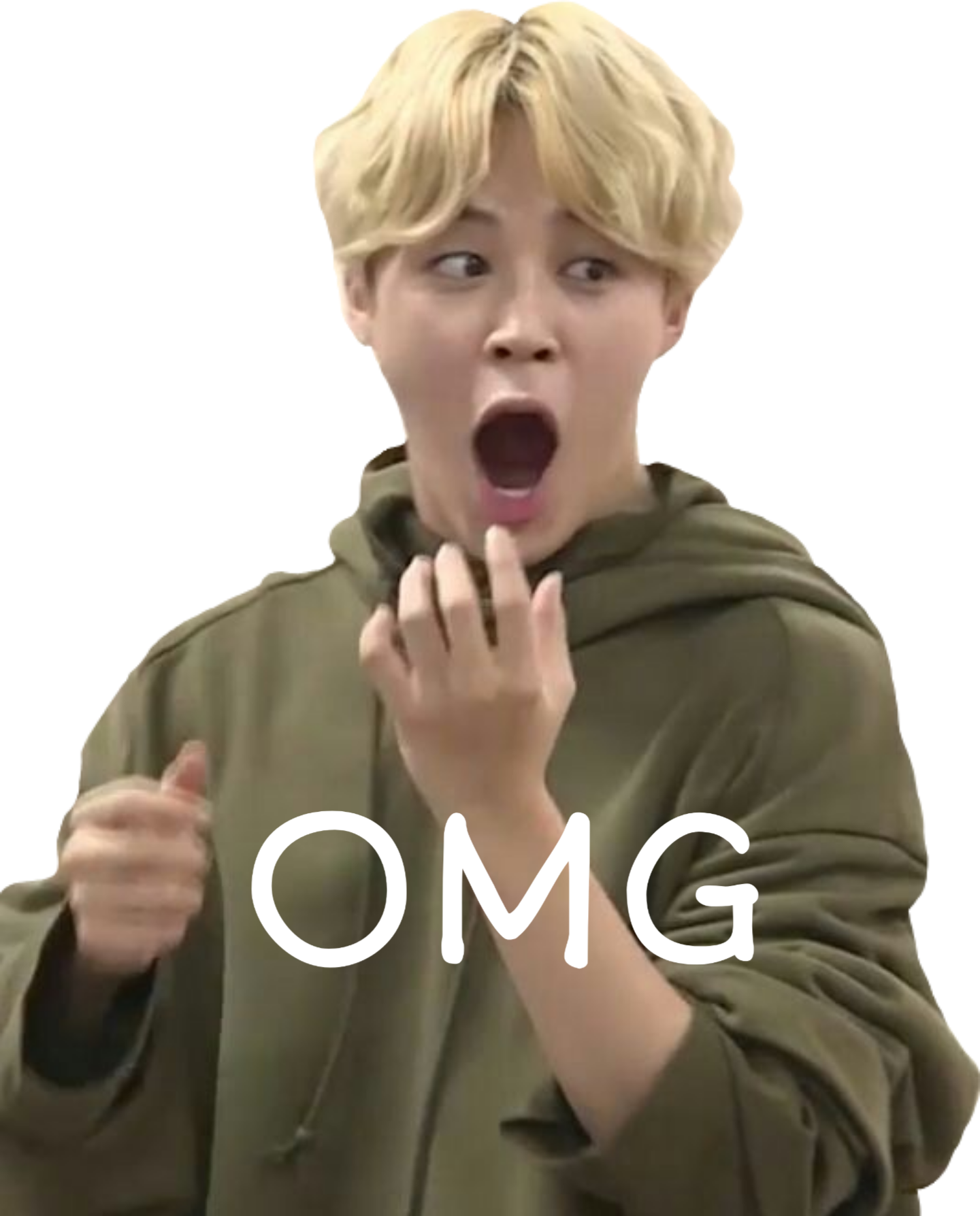 omg😱 jimin bts bts_reactions sticker by @army_girl94