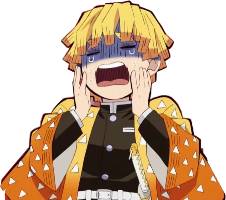 鬼滅の刃善逸可愛い Sticker By らむね 鬼滅の刃善逸可愛い Sticker By らむね