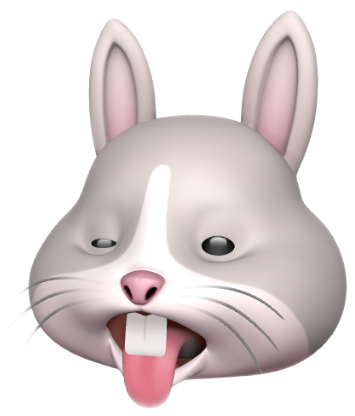 animoji rabbitface freetoedit sticker by @jolynnliew13