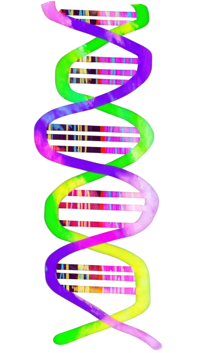 doublehelix agct dna sticker by weirdflower