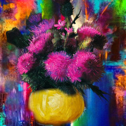 freetoedit flower colorful magical abstractart popart aifozart