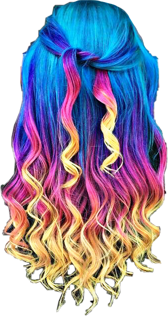 neon hair wig