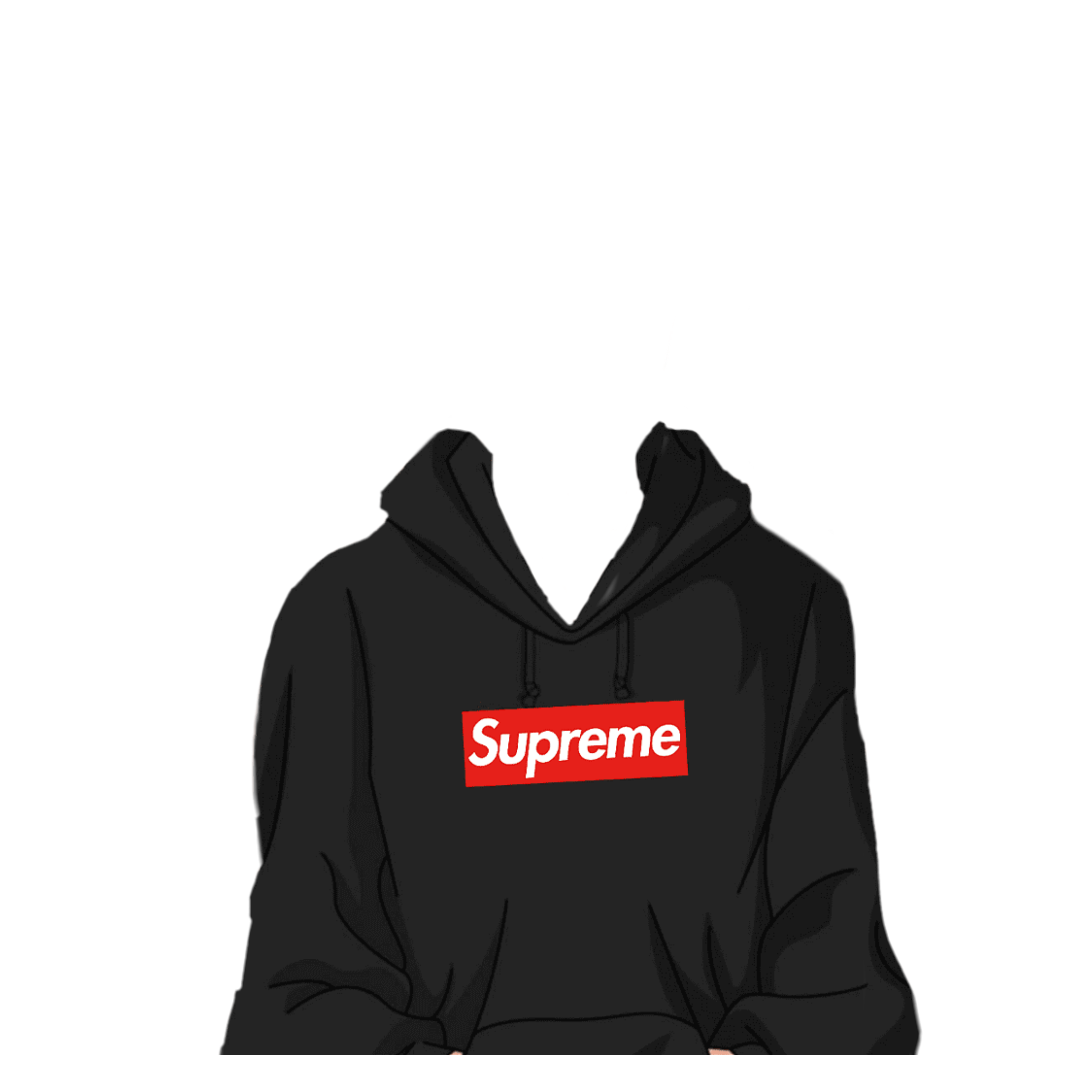 Supreme Hype Hypebeast Hoodie Sticker By Bri Savage