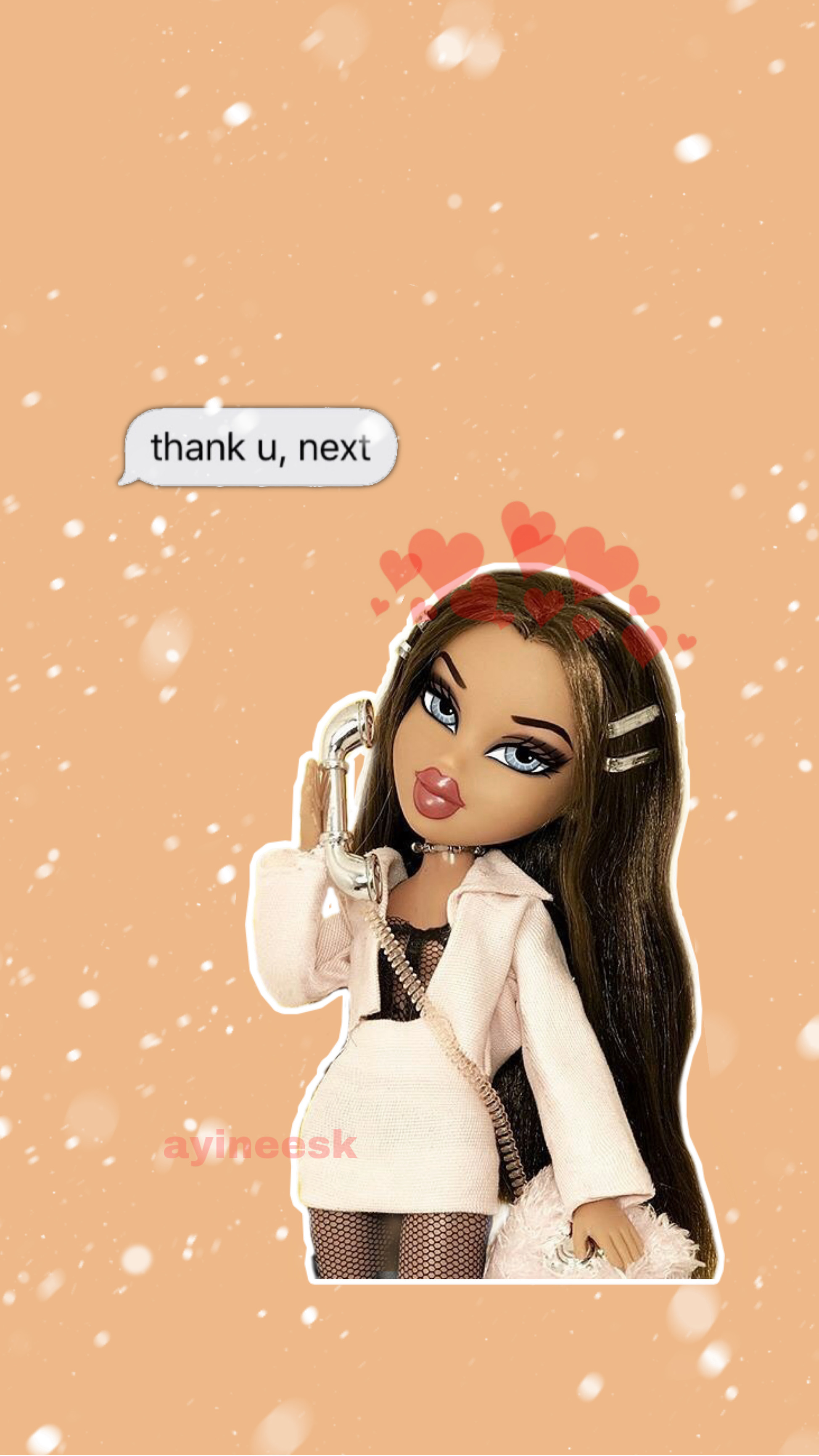 brown hair bratz cartoon