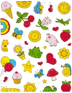 sticker pattern pig flowers mushroom freetoedit