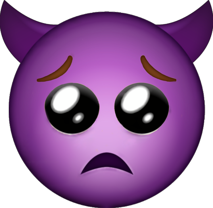 Emoji devil. ЭМОДЖИ демон. Эмодзи фиолетовый демон.