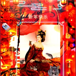 chinese newyear rat lanterns red ircchinesenewyear freetoedit