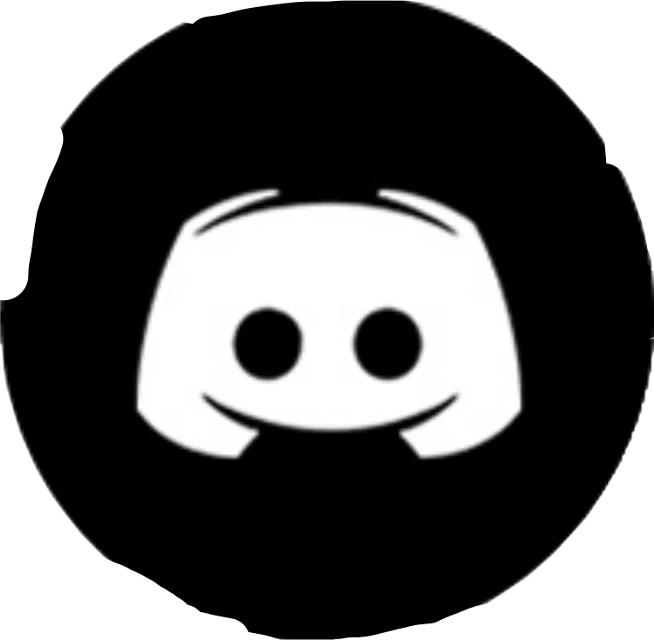 Discord Logo Circle Black White Freetoedit