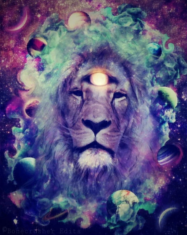 Space Lion Planets Image By Hannabonecrusheredits Space Lion Planets Image By Hannabonecrusheredits