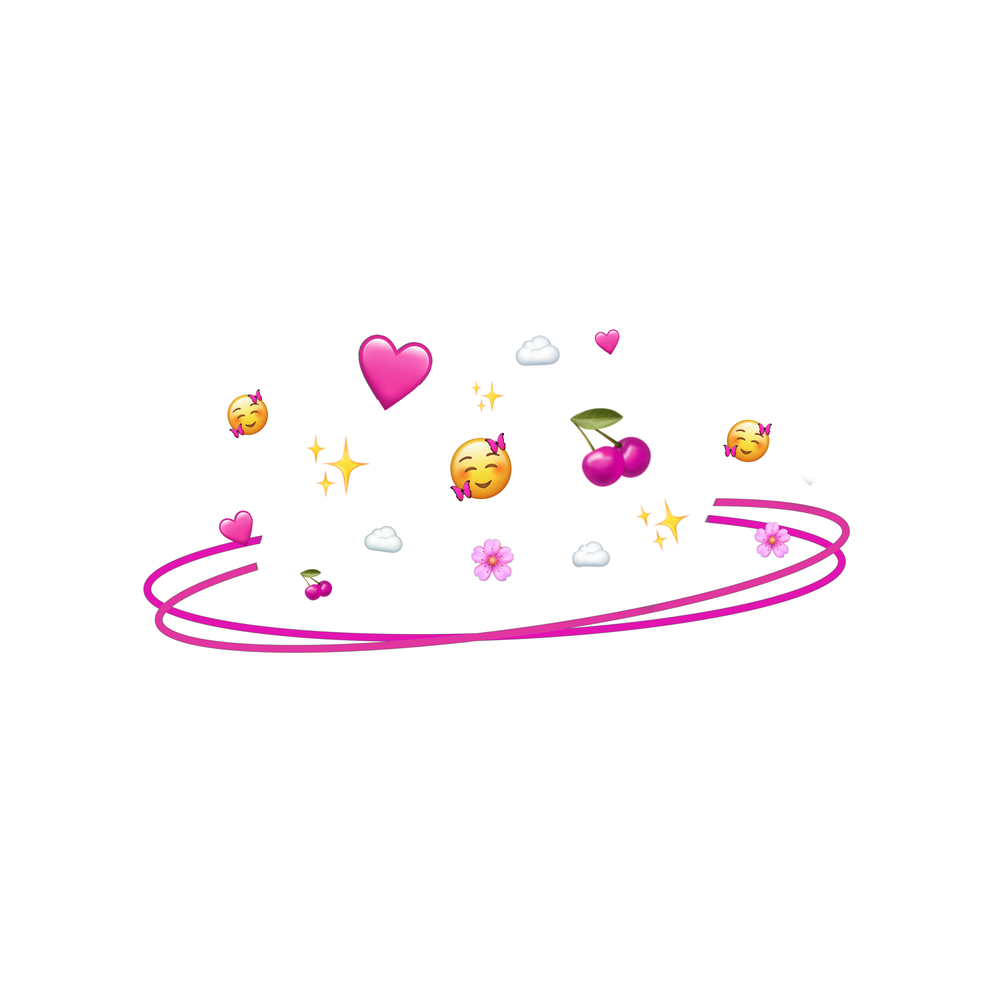 freetoedit pink heart aesthetic emoji sticker by @s_k_123.