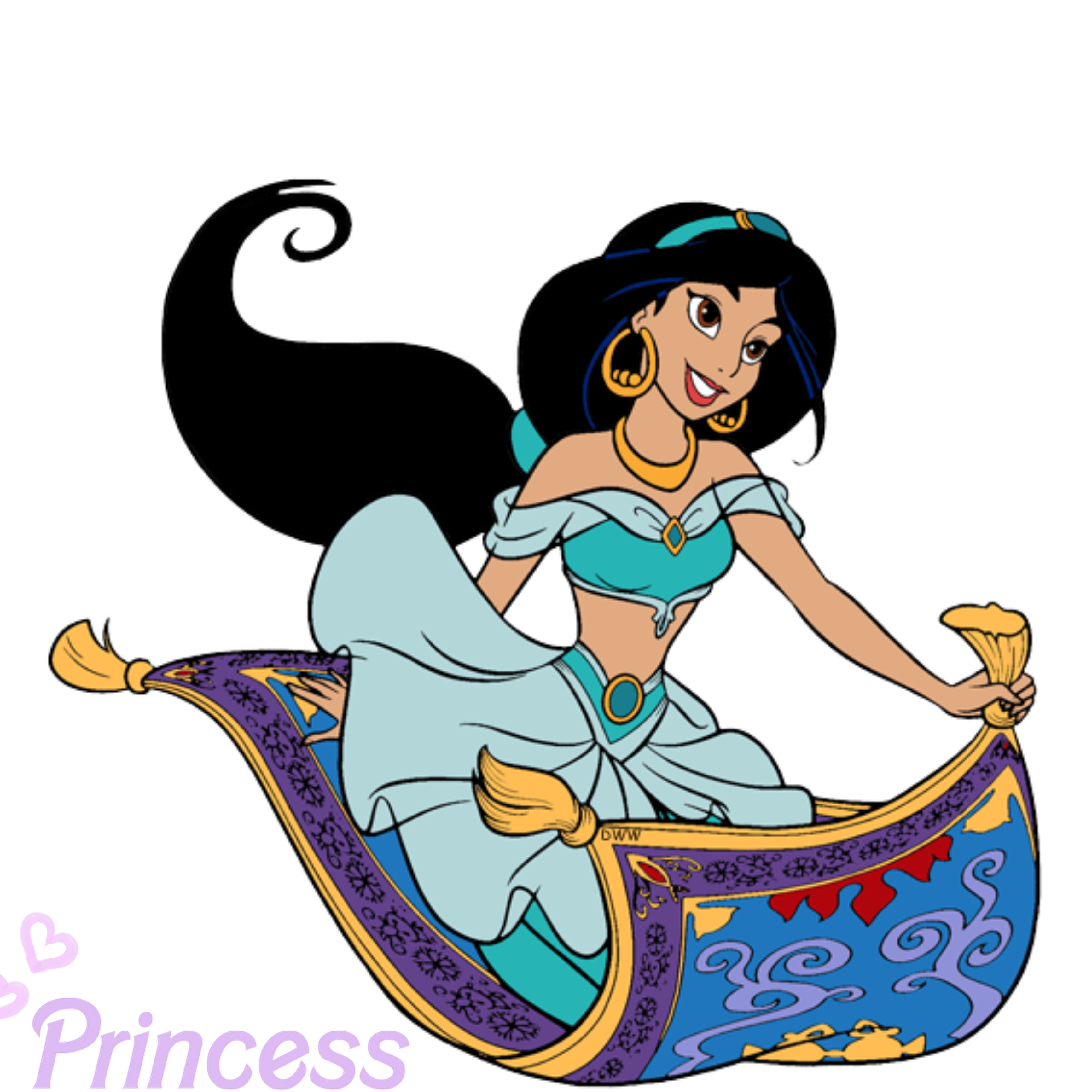 Жасмин на ковре принцесса Дисней